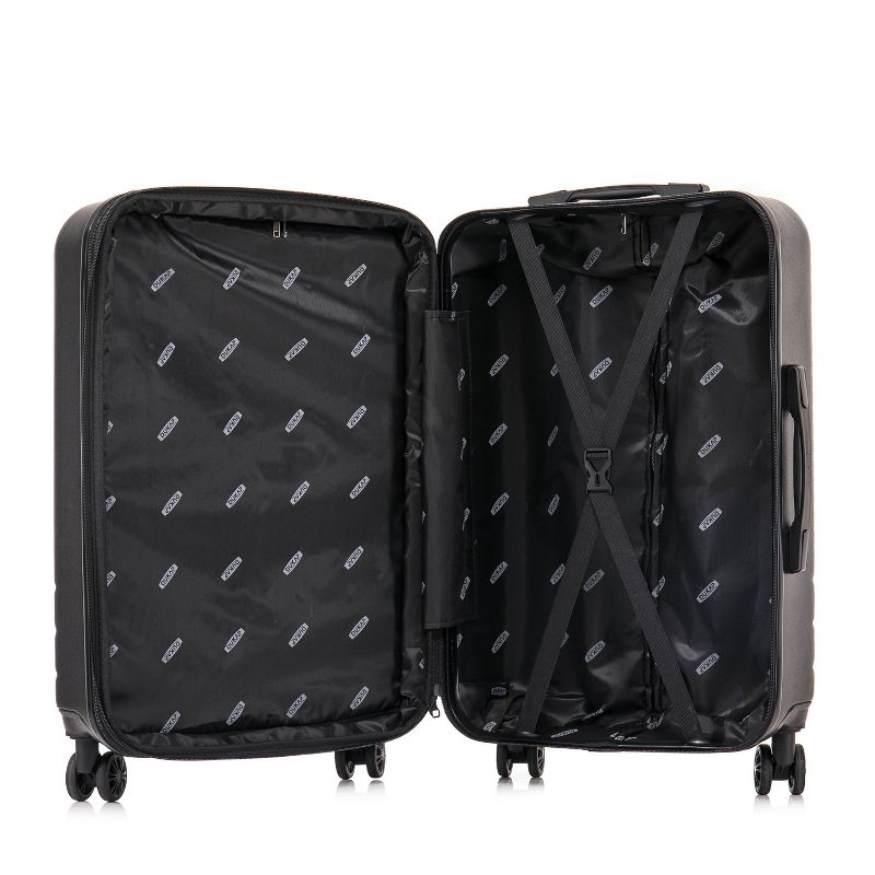 DUKAP Zahav Lightweight Hardside Spinner 3pc Luggage Set - Black, 5 of 16