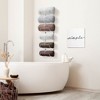 Sorbus Towel Rack Holder - Wall Mounted Storage Organizer for Towels, Washcloths, Hand Towels, Linens, Ideal for Bathroom, Spa, Salon, Modern Design - 2 of 4
