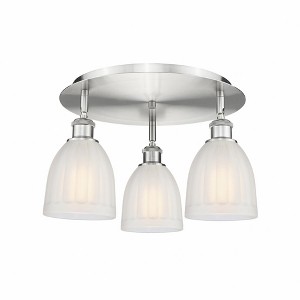 Brookfield - 3 Light Flush Mount In Art Deco Style-9.5 Inches Tall and 17.5 Inches Wide - 1 of 1