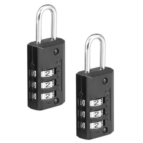 Masterlock 1-7/8 - 3 Digit Combination Lock - Black