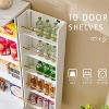 SinCiDo 72" Pantry Cabinet, Kitchen Pantry Storage Cabinet, with 10 Door Shelves & 2 Drawers, Wood Cupboard for Kitchen & Living Room - 4 of 4