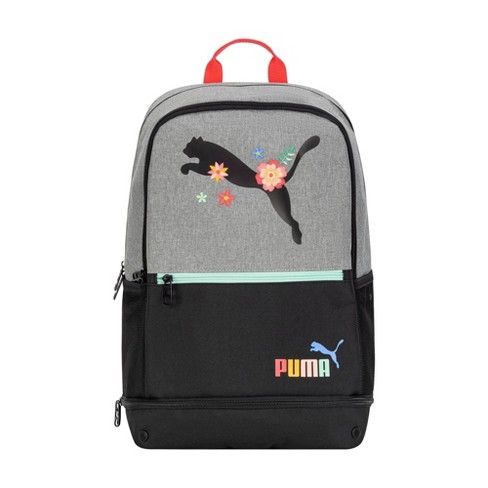 PUMA Kids Eclipse 18.5 Backpack Gray Black Floral