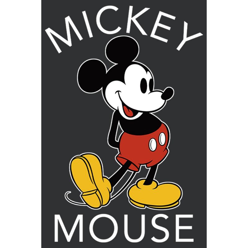 Women's Mickey & Friends Retro Mickey Mouse Pose Racerback Tank Top, 2 of 5