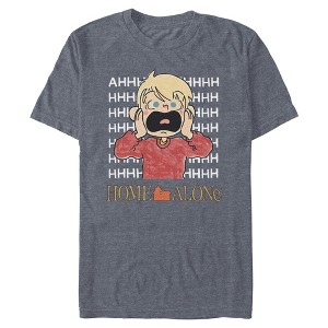 Mens Home Alone Cartoon Kevin The Scream T Shirt - 1 of 4