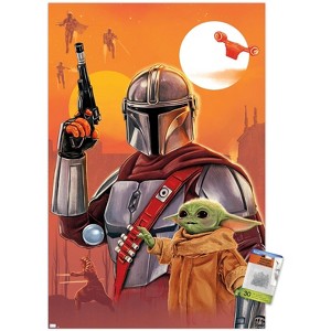 Trends International Star Wars: The Mandalorian By Doaly Unframed Wall Poster Prints - 1 of 4