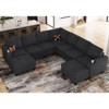 Belffin Chenille U-Shaped 8-Seater Modular Sectional - Convertible Sofa with Hidden Storage & Tool-Free Assembly - 4 of 4