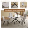 PAGED Extendable Dining Table for 6/8 Person, Modern Kitchen Table with Sintered Stone Tabletop for Living Room, Dining Room, 59" to 83" - 3 of 4