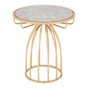 Zuo Silo Side Table Gold - 1 of 4