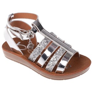 bebe Toddler Girls' Sandals - Open Toe Flat Sandals Comfy Summer Flats for Toddler and Little Kids - 1 of 4