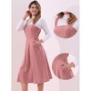 INSPIRE CHIC Women's Tank Ribbed Vintage A-Line Sleeveless Casual Midi Dress - 2 of 4