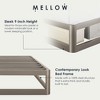 Mellow 9-Inch Metal Platform Bed Frame with Mattress Foundation, King, Gray - 3 of 4