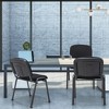 Tangkula Set of 10 Office Guest Chair Stackable Reception Chair Waiting Conference Room - 2 of 4