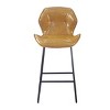 KTMBDW Modern Dining Chairs Set of 2, Upholstered Faux Leather Cushion Seat and Sturdy Metal Legs - 4 of 4