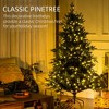 6' Artificial Prelit Christmas Trees Holiday Decor with Warm White LED Lights, Auto Open - 4 of 4