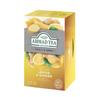 Ahmad Tea Lemon and Ginger Herbal Tea 20ct