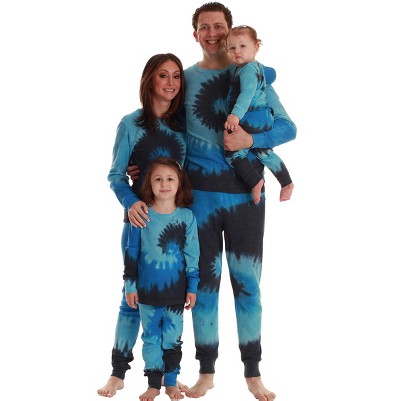 tie dye blue swirl - men