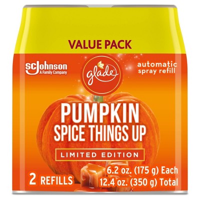 Glade Automatic Spray Air Freshener Refills - Pumpkin Spice Things Up - 6.2oz/2ct