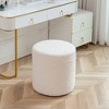 Kinwell 18" Pouf Ottoman White - 4 of 4