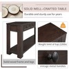 NicBex 4 Drawer Console Table with 1 Open Bottom Shelf,Entryway Table with Black Round Deco Knobs,Modern Couch Table for Living Room,Espresso - 4 of 4