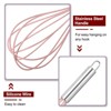 Unique Bargains Silicone Stainless Steel Non-Stick Coated Heat-Resistant Whisk 5 Pcs - 4 of 4
