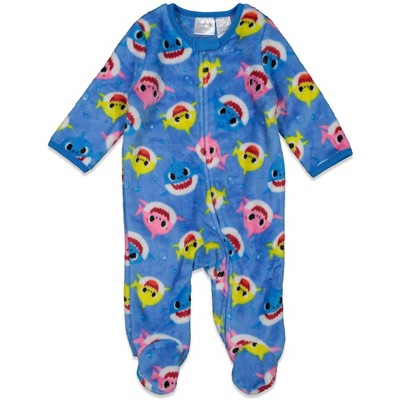 Image of Pinkfong Daddy Shark Mommy Shark Baby Shark Newborn Baby Boys Coverall Blue 0-3 Months