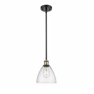 Bristol Glass - 1 Light Mini Pendant In Industrial Style-9.25 Inches Tall and 7.5 Inches Wide - 1 of 1