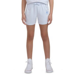 Converse® Girls' French Terry Ruched Side Shorts - 1 of 3