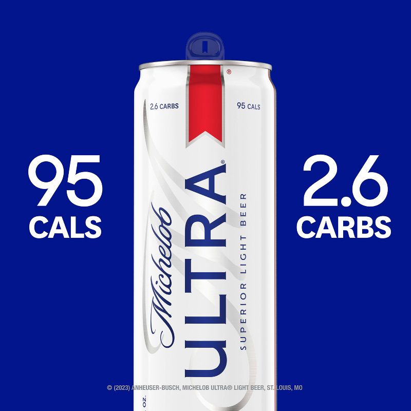 Michelob Ultra Superior Light Beer - 24pk/12 fl oz Cans, 5 of 12