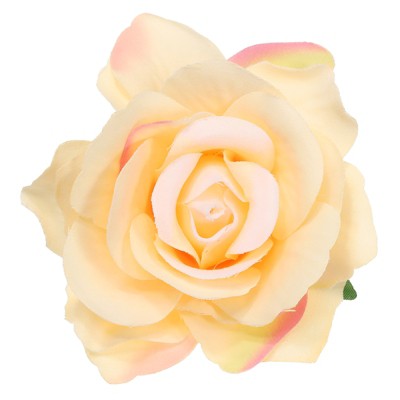 Unique Bargains Fabric Rose Boho Hair Clips Fabric Flower Brooch Pins for Wedding Party Dance 1 Pc