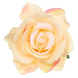 Unique Bargains Fabric Rose Boho Hair Clips Fabric Flower Brooch Pins for Wedding Party Dance 1 Pc - 1 of 4