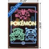 Trends International Pokémon - Neon Group Framed Wall Poster Prints - 3 of 4