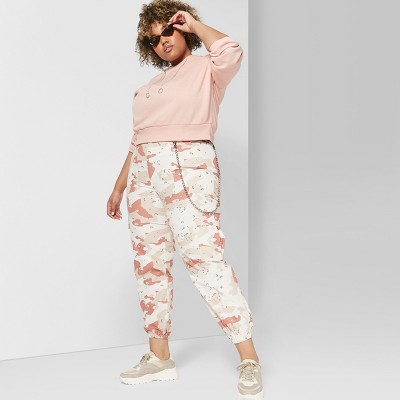 ladies plus size cargo pants