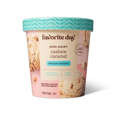 Non-Dairy Plant Based Cashew Caramel Frozen Dessert - 16oz - Favorite Day™