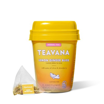 Teavana Lemon Ginger Bliss Herbal Tea Packets - 12ct