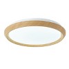Dewdrop Modern Minimalist Light Ceiling Light Wooden Frame LED  1 Light 5CCT Dimmable ETL For Bedroom - 2 of 4