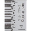 Clairefontaine GraF it Sketch Pads - Blank 80 sheets - 12 x 17 - Assorted Colors - 4 of 4