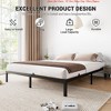 Twin Size/Full Size/Queen Size Metal Platform Bed Frame - 6/10 Inch Heavy Duty, Noise-Free Foundation - 3 of 4