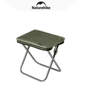 Naturehike,Folding Camping Stool,Portable Mini Camping Chair, Lightweight Aluminium Alloy Chair, Small Backpacking Stool with Thickened Seat Cushion - 1 of 4