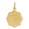 Black Bow Jewelry 14k Yellow Gold Registered Nurse Disk Charm, 14mm - 3 of 4