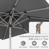 NicBex 10x6.5FT/6x4FT Rectangle Patio Umbrella,Outdoor Umbrella with Crank Lift & Tilt,UV Protection Market Umbrella for Poolside,Garden - 4 of 4
