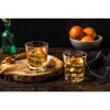 JoyJolt Carina Crystal Whiskey Glasses - Set of 2 Old Fashioned Whiskey Glass Crystal Glass - 8.4 oz - 4 of 4