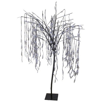 Northlight 6' Lighted Christmas Willow Tree Outdoor Decoration - Pure White LED Lights