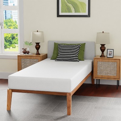 Twin 8-Inch White Gel Memory Foam Mattress