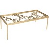Rosalia Butterfly Coffee Table - Gold/Tempered Glass - Safavieh - 3 of 4