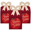 Big Dot of Happiness Rosh Hashanah - Square Favor Gift Boxes - New Year Bow Boxes - Set of 12 - 2 of 4