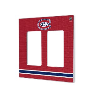 NHL Eastern Conference Teams Stripe Hidden-Screw Light Switch Plate for Double Rocker - 1 of 4