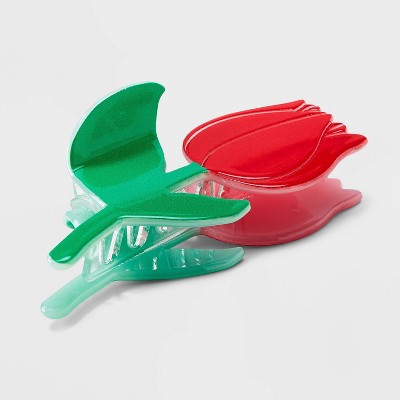 Tulip Claw Hair Clip - Wild Fable™ Red/Green