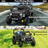 Jojoka 12V Ride On Truck for Kids with Remote Control, 3 Speeds, Bluetooth Music, LED Lights, Safety Belt, Power Wheels Car for Boys Girls - 3 of 4
