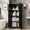 Tall Pantry, 60" Kitchen Pantry Storage Cabinet with 2 Doors and Adjustable Shelves, Freestanding Kitchen Cabinet for Dining Room, Bathroom - 4 of 4