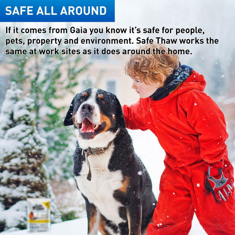 Safe Thaw Industrial Strength Salt Free Pet Safe Snow Ice Melter and Traction Agent for Concrete, Asphalt, and More, 5 of 7